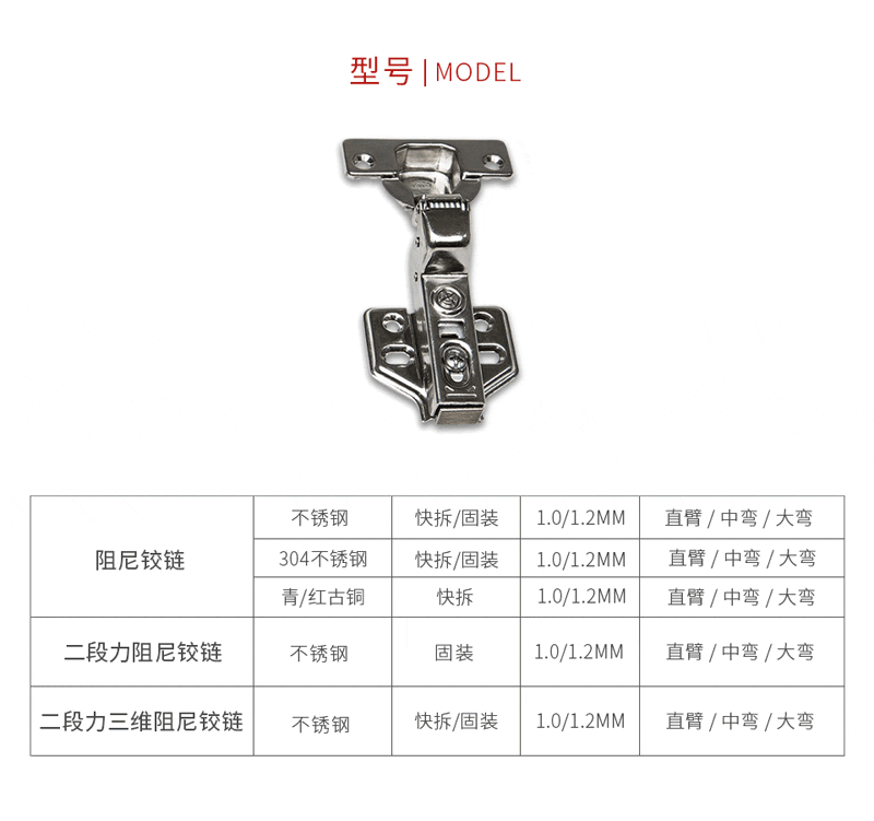 银河8366cc阻尼铰链型号